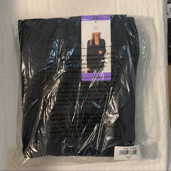 New Ladies Fever Waterfall Cozy Cardigan Black - Picture 4 of 11